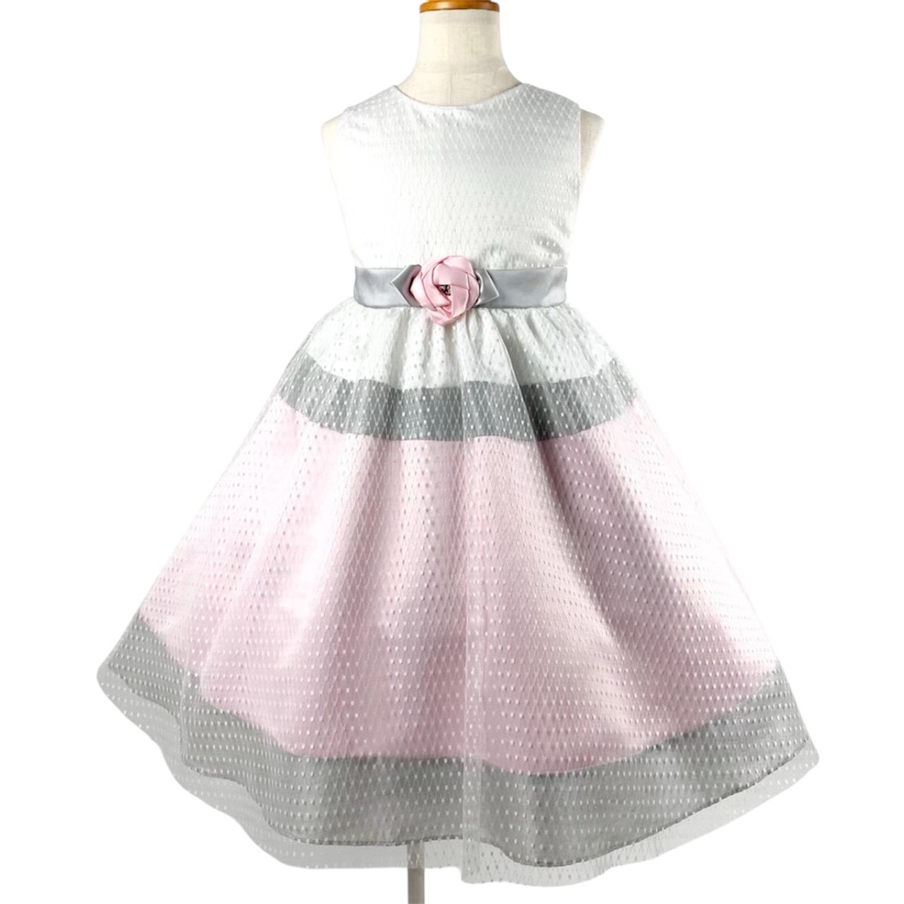 ボーダーフラワードレス